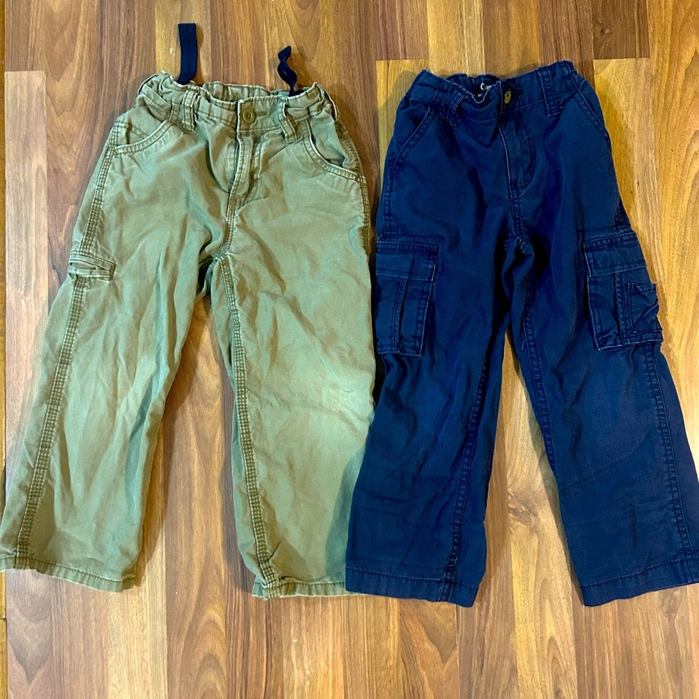 Boys 4t cargo pants. Only work a few times!! Oshkosh & Faded Glory.